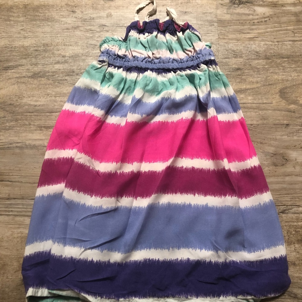 Tiny tied dyed toddler maxi dress